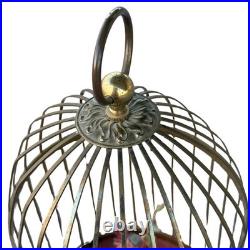 Antique German Brass Singing Bird Cage Music Box Automaton Karl Griesbaum NR Antique German Brass Singing Bird Cage Music Box Automaton Karl Griesbaum NR