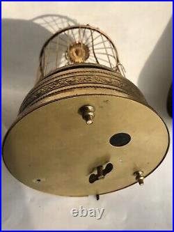 Antique German Karl Griesbaum Cardinal Bird Cage Automaton Music BoxSings Great