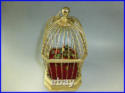 Antique German Karl Griesbaum Singing Bird Cage Music Box Automaton (see Video)
