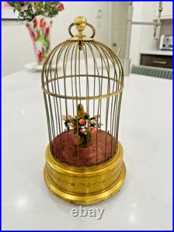 Antique German Karl Griesbaum Singing Bird Cage Music Box Sold As Is Parts