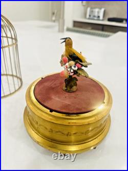 Antique German Karl Griesbaum Singing Bird Cage Music Box Sold As Is Parts