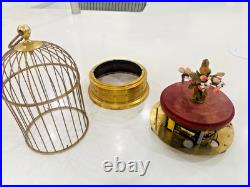 Antique German Karl Griesbaum Singing Bird Cage Music Box Sold As Is Parts