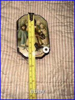 Antique German Lithograph Crank Handle Music Box