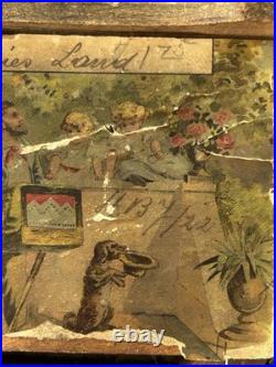 Antique Hand Crank Music Box Plays Dixie's Land Victorian Lithograph Working