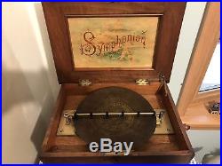 Antique Imperial Symphonion Disk Music Box Reconditioned Circa 1900