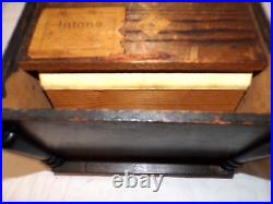 Antique Inona Crank Music Box Roller Organette Music Box