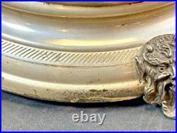 Antique Italia Reuge Karakuri Style Music Box Green Marble Cigar Holder 12.2inch