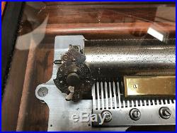 Antique Jacot's Pre-1900 Cylinder Type Music Box Plays 12 Tunes