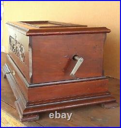 Antique Jacot's Swiss Interchangeable Cylinder Music Box Circa 1886. Works