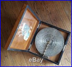Antique Kalliope 13 1/4 Disc Music Box WITH BELLS hear it play