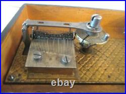 Antique Kalliope Germany Music Box- 6- Org Disc's- Hand Crank-paper Pictorial