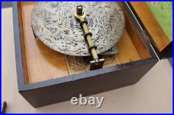 Antique Kalliope Wood Music Box with Crank & 10 Discs Disks Polyphon Victorian Antique Kalliope Wood Music Box with Crank & 10 Discs Disks Polyphon Victorian