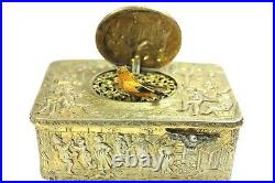 Antique Karl Griesbaum Gold Plated Singing Bird Box Automaton Music Box