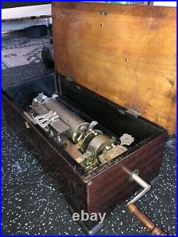 Antique Large Jacots Swiss Interchangeable Cylinder Music Box