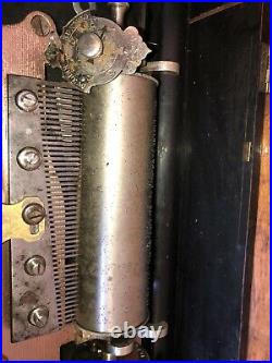 Antique Large Jacots Swiss Interchangeable Cylinder Music Box