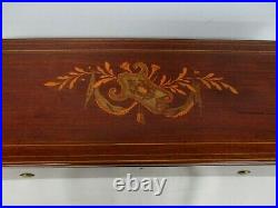 Antique Large Lecoultre Wood Inlay Music Box