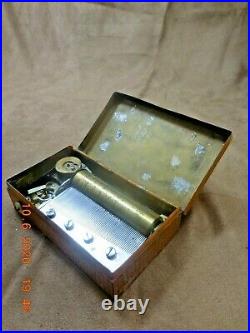 Antique Late 1800's Musical Snuff Box 3 Tunes 68 Note Professionally Restored