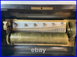 Antique M. F. Mermod Freres Swiss 8 Song Cylinder Music