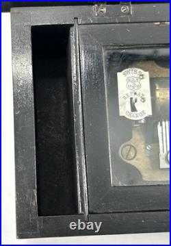 Antique MERMOD FRERES Swiss Cylinder Music Box No Crank Working READ