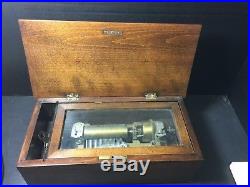 Antique Marque de Fabrique Swiss Cylinder Music Box D. P. R. 43685 No Crank AS IS