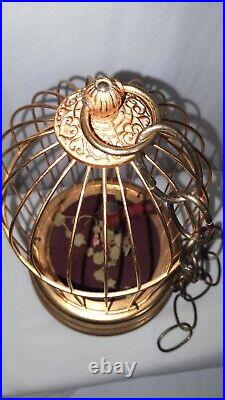 Antique Mechanical Brass Bird Cage, made in West Germany see description