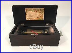 Antique Mermod Freres Swiss Cylinder Table Top Music Box 8 Tunes Jacot & Sons
