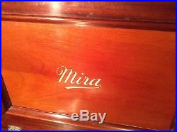 Antique Mira 15 1/2 Music Box with Mahogany Case BEAUTIFUL Original Finish