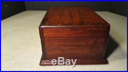 Antique Music Box 6 Tune Plays-For Parts Or Restoration Needs