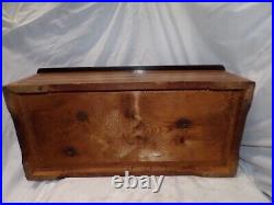 Antique Music Box Antique Inlay Music Box With 10 Tunes, Plays Great