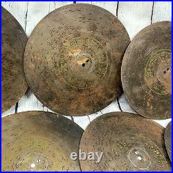 Antique Music Box Discs Disks 10-5/8 inch Germany Brass Lot of 15 Loose Very Old