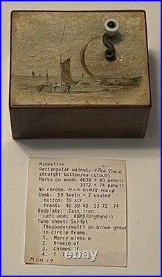 Antique Music Box Manivelles, Transit Boxes, & Album Collection