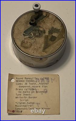 Antique Music Box Manivelles, Transit Boxes, & Album Collection