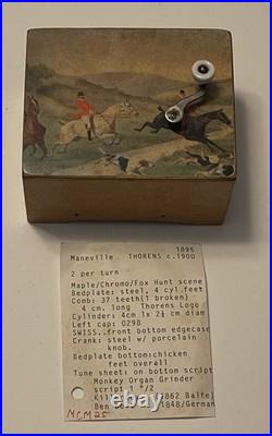 Antique Music Box Manivelles, Transit Boxes, & Album Collection