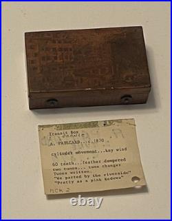 Antique Music Box Manivelles, Transit Boxes, & Album Collection