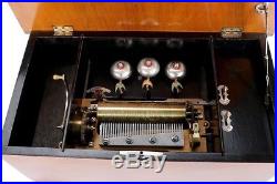 Antique Music Box with Automaton Swallows. Switzerland, 19th Century