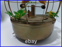 Antique Musical Bird Cage birds tetter totter Tested Working