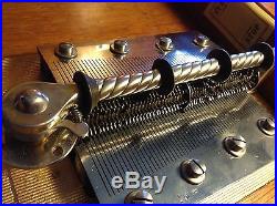 Antique Olympia 11 5/8 Ornate Oak Double Comb Music Box Coin Op OUTSTANDING