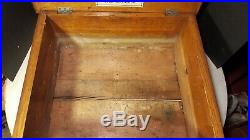 Antique Olympia Music Box Oak Case Large And Extremely Ornate Project Part