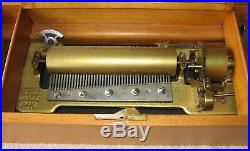 Antique Original 1884 Working Columbia Music Box in CabinetPlays 10 Songs