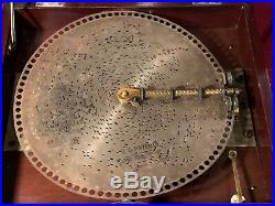 Antique Original REGINA DOUBLE COMB Disc Music Box & Discs Excellent Condition