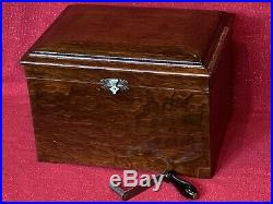 Antique Original REGINA Music Box Player Oak Cabinet With Disc Excellent Cond