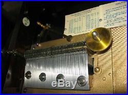 Antique Original REGINA Single Comb Disc Music Box Rare Inside Wind Style 20