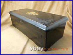 Antique Paillard Swiss Music Box 6 Cylinder/ 8 Airs Fully Restored (see Video)