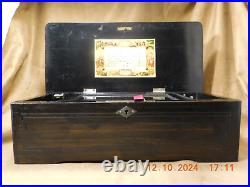 Antique Paillard Swiss Music Box 6 Cylinder/ 8 Airs Fully Restored (see Video)