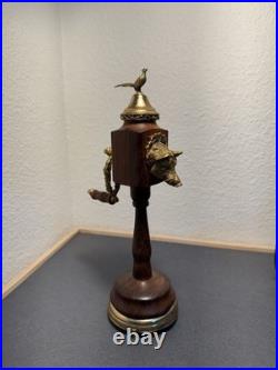 Antique Pepper Mill Music Box Included Reuge Made In Switzerland