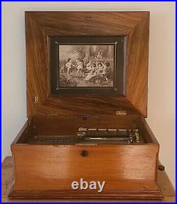Antique Polyphon 15.5 Disc Musical Box from Leipzig c. 1890