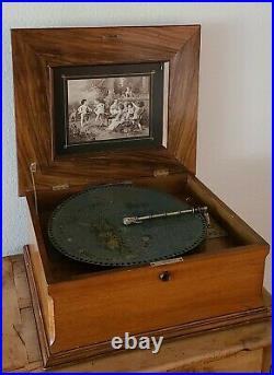 Antique Polyphon 15.5 Disc Musical Box from Leipzig c. 1890