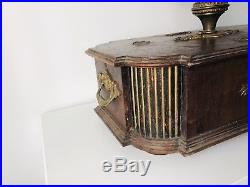 Antique Polyphon Disc Music Box Signed Christmas Tree Stand 1899