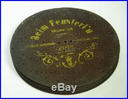 Antique Polyphon Disc Music Box With 8 Discs