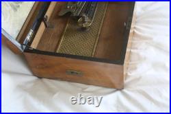Antique Polyphon Mechanical Music Box Germany 1890s with 8 9.5 Discs Working
